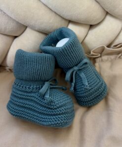 Gebreide Booties AppleGreen Unisex