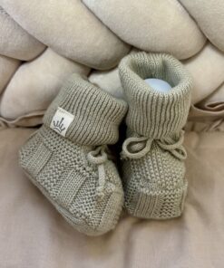 Gebreide Booties Sage