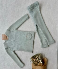 Gebreide set 2-delig Comfy Aqua Mint