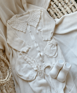 Complete Newbornset 5-delig Flaired Creme
