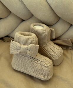 Alternative view of Gebreide Booties Bow Beige