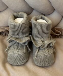 Alternative view of Gebreide Booties Ruffled Sage