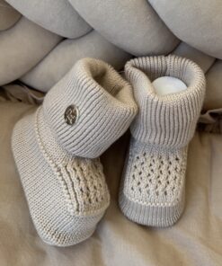 Gebreide Booties Beige Unisex