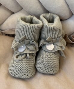 Alternative view of Gebreide Booties Ruffled Strik Sage