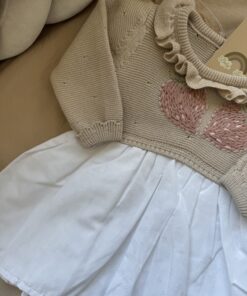 Alternative view of Gebreid Jurkje Strawberry Beige