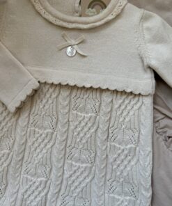 Alternative view of Gebreid Jurkje Beige Ruffle Cable