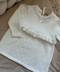 Gebreid Jurkje Cream Pointelle