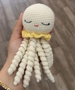 Handgemaakte Amigurumi Octopus knuffel ButterYellow