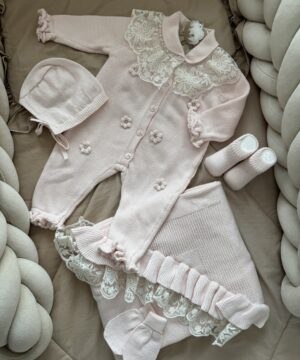 5-delige Complete newbornset DiamondBloom Roze