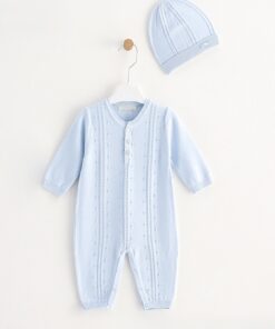 Gebreide set 2-delig babyblauw