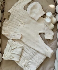 Alternative view of Complete Newbornset 6-delig Cable Cream