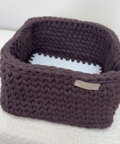 Handgemaakte Commodemand Vierkant DarkBrown