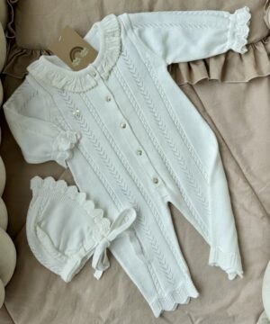 2-delige Set Ruffled Cream