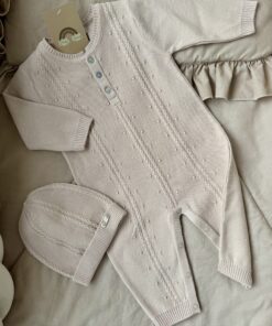Gebreide set 2-delig Beige