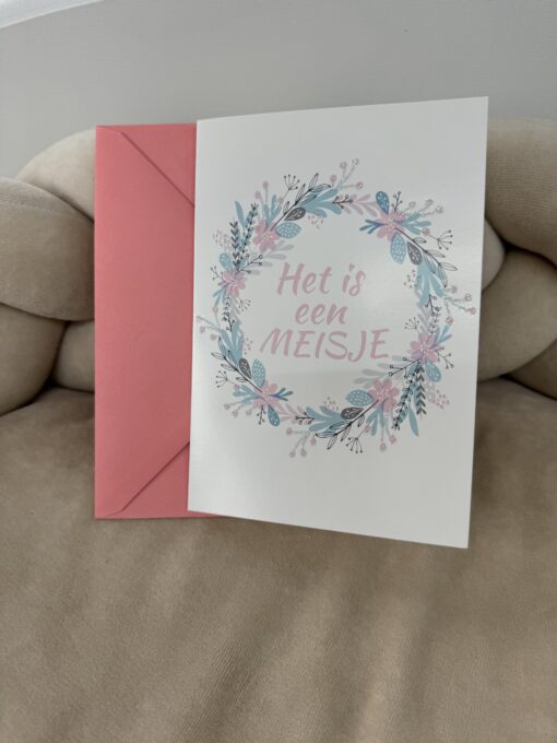 Wenskaart Het Is Een Meisje