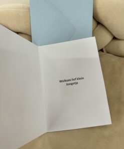 Alternative view of Wenskaart Klein Wonder Groot Geluk