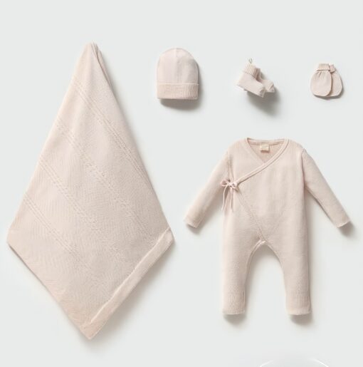 Complete newbornset Pure 5-delig Roze