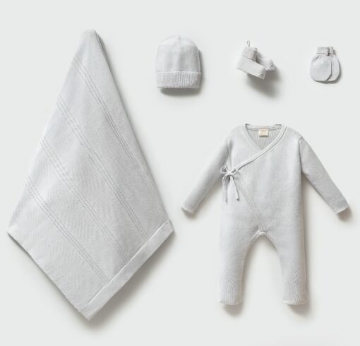 Complete newbornset Pure 5-delig Babyblauw