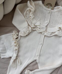 Alternative view of Complete Newbornset Ruffled 3-delig Creme