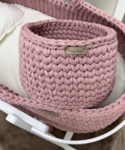 Handgemaakte  Commodemand Rond OldPink