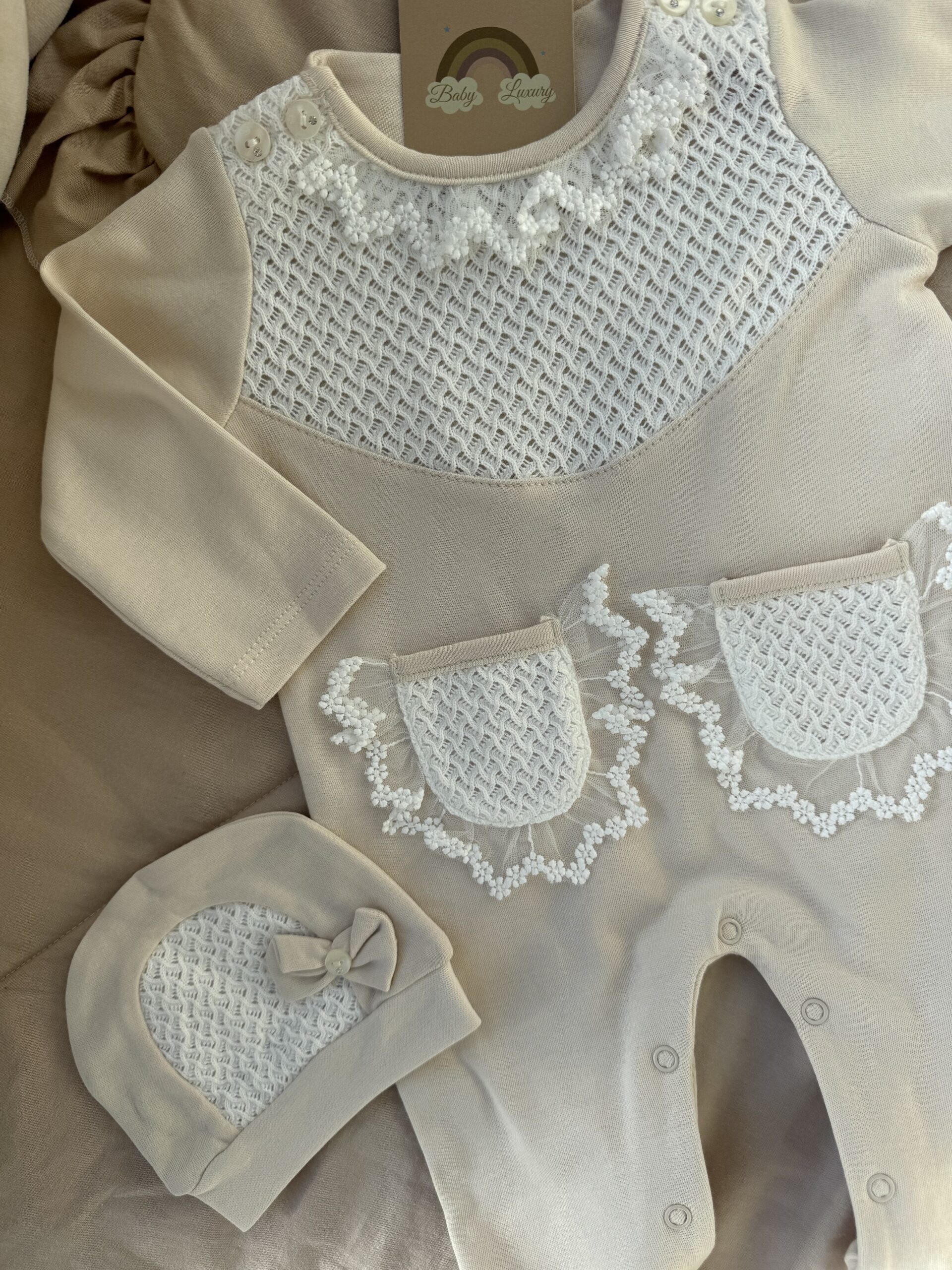 2-delige Set Lace Beige - Afbeelding 2