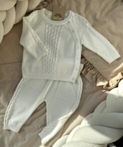 Gebreide set 2-delig Cream