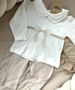 2-delige set Bow Beige