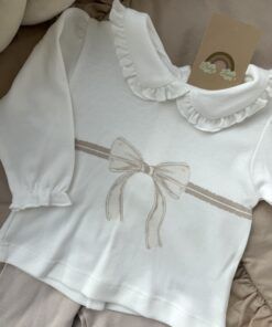 Alternative view of 2-delige set Bow Beige