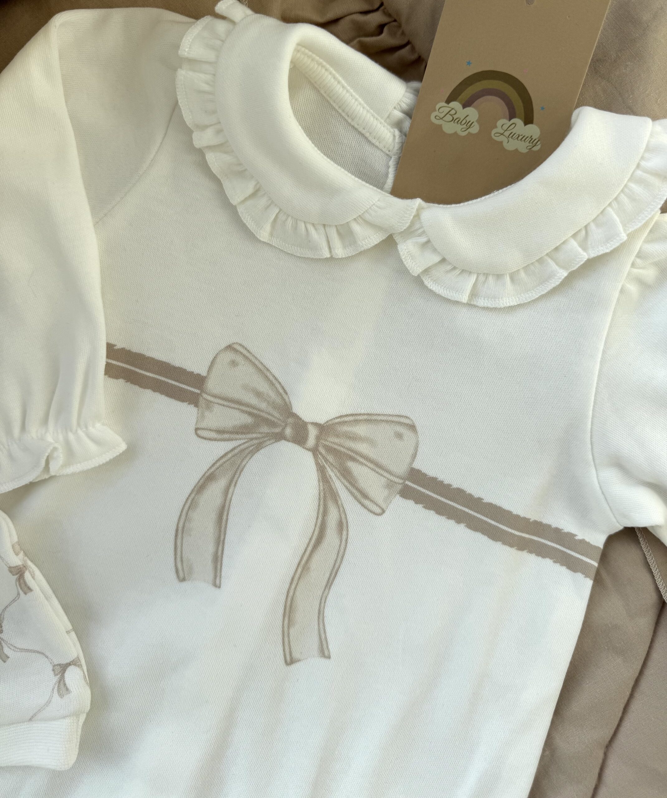 2-delige set Bow Boxpakje Beige - Afbeelding 4