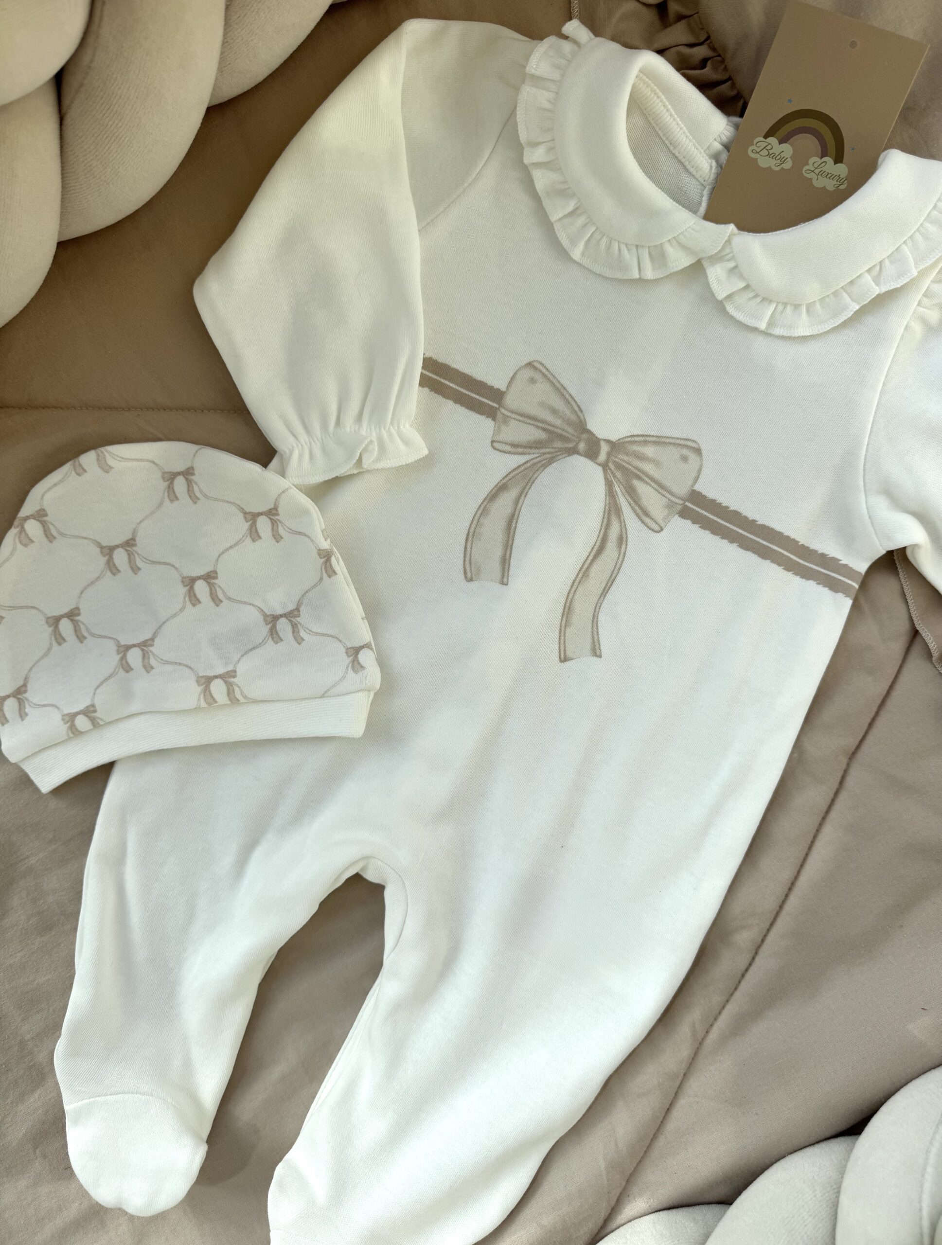 2-delige set Bow Boxpakje Beige - Afbeelding 5